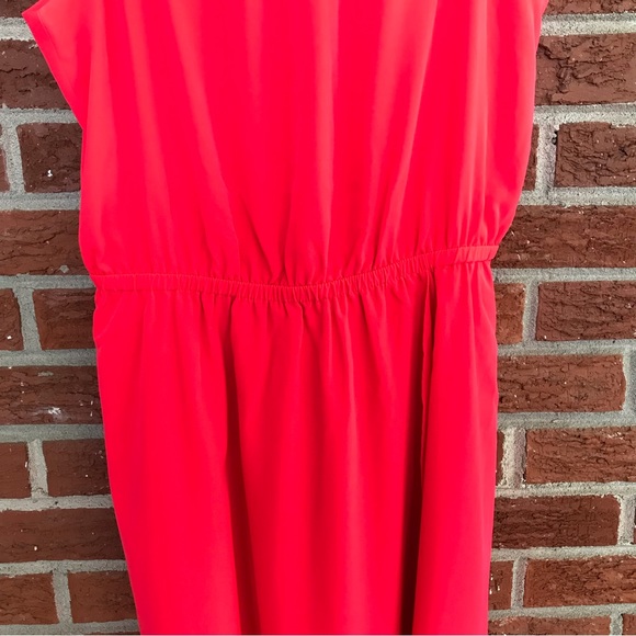 Athleta Martinique Sleeveless Wrap Dress Coral Red Size Medium - Picture 5 of 12